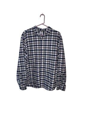 St. Johns Bay Mens Plaid Long Sleeve Shirt Tommy Hilfiger Striped Button-Up XXL